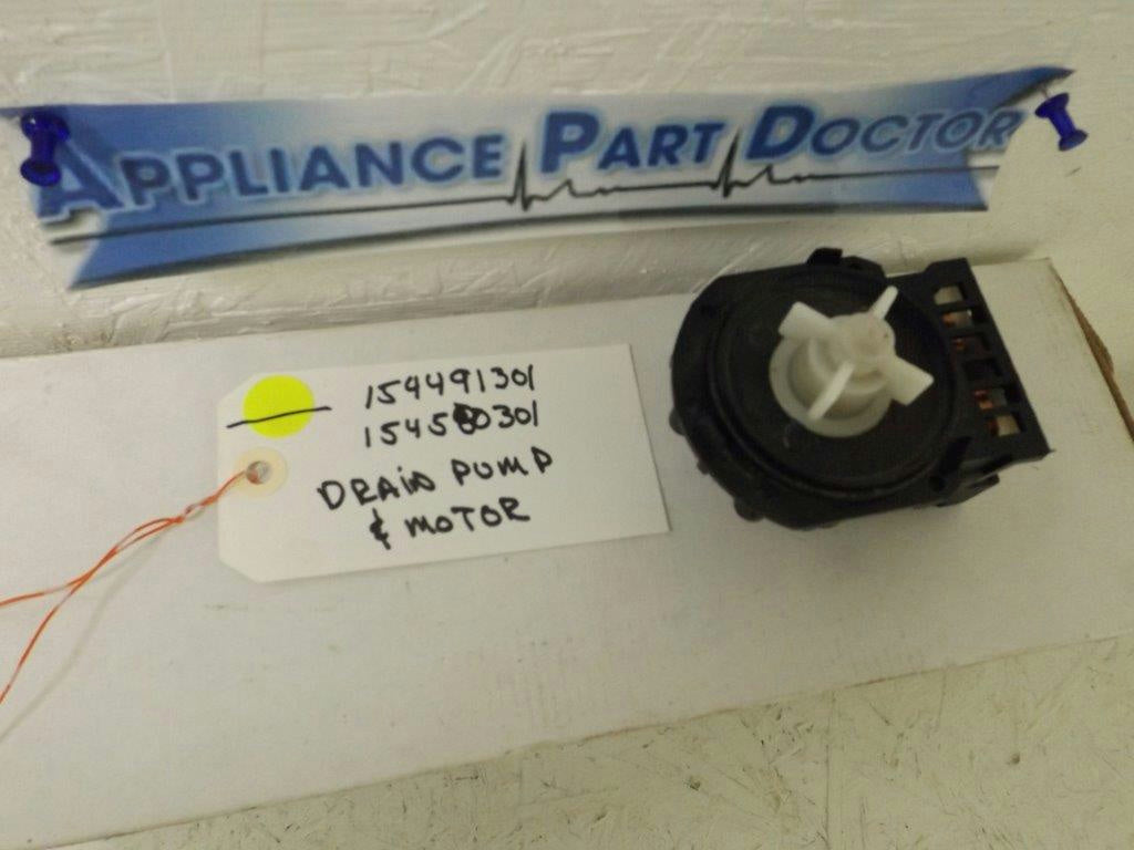 FRIGIDAIRE KENMORE DISHWASHER 154491301 154580301 DRAIN PUMP & MOTOR USED FRIGIDAIRE KENMORE DISHWASHER 154491301 154580301 DRAIN PUMP & MOTOR USED